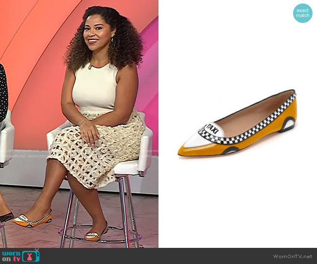 Kate Spade Gogo Taxi Flats worn by Arianna Davis on Today